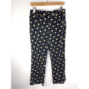 Vintage Ralph Ralph Lauren RRL Floral‎ Blue Pants Work Career Size 10 90s